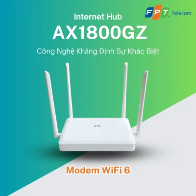 internet hub ax1800gz modem wifi 6 fpt Internet Hub Ax1800gz Modem Wifi 6 Fpt