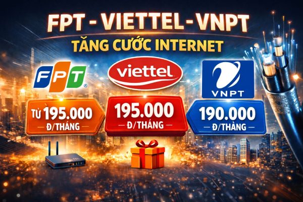 Nha Mang Vien Thong Fpt Viettel Vnpt Tang Cuoc Internet
