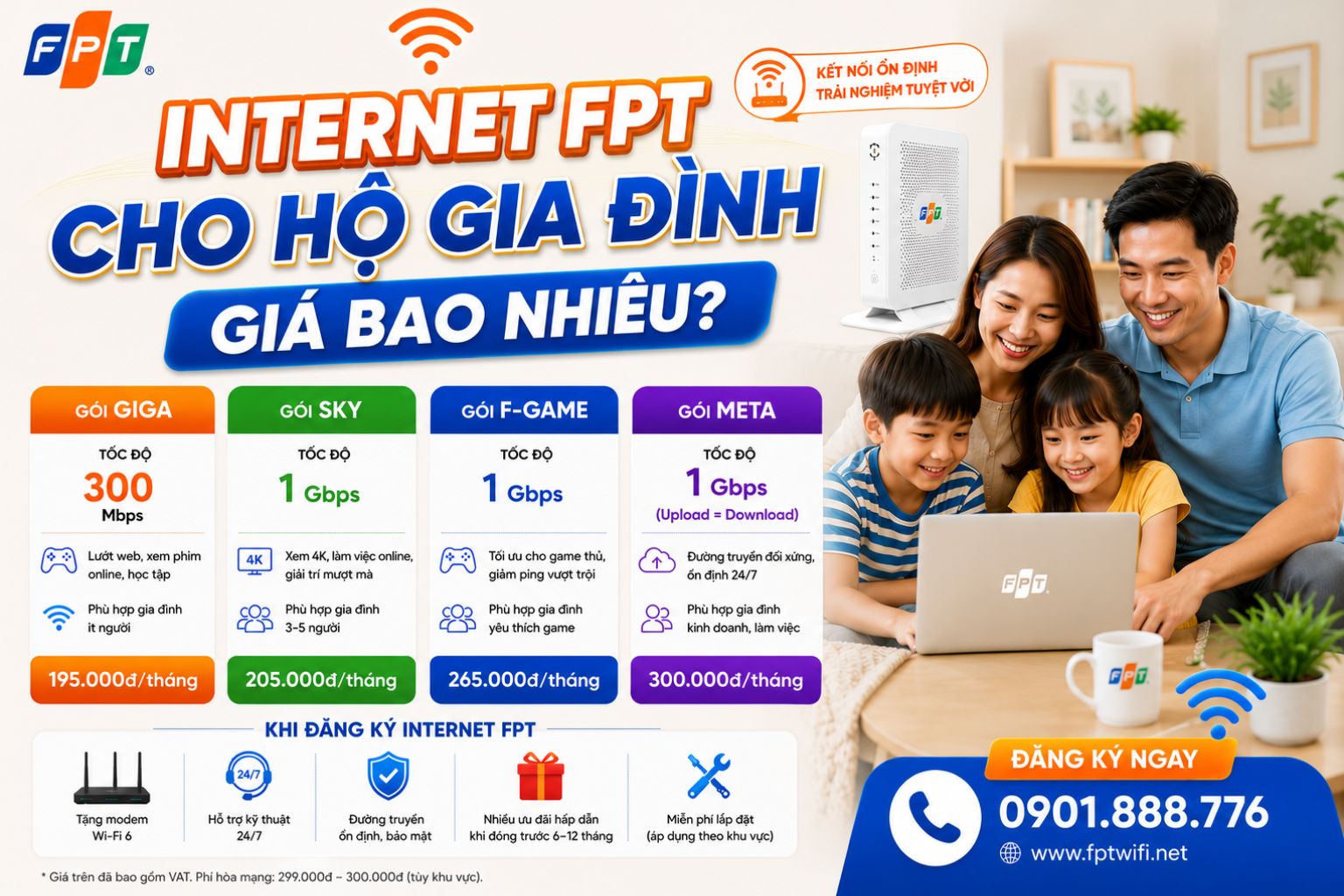 Internet Fpt Cho Ho Gia Dinh Gia Bao Nhieu