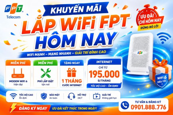 Khuyen Mai Lap Wifi Fpt Hom Nay
