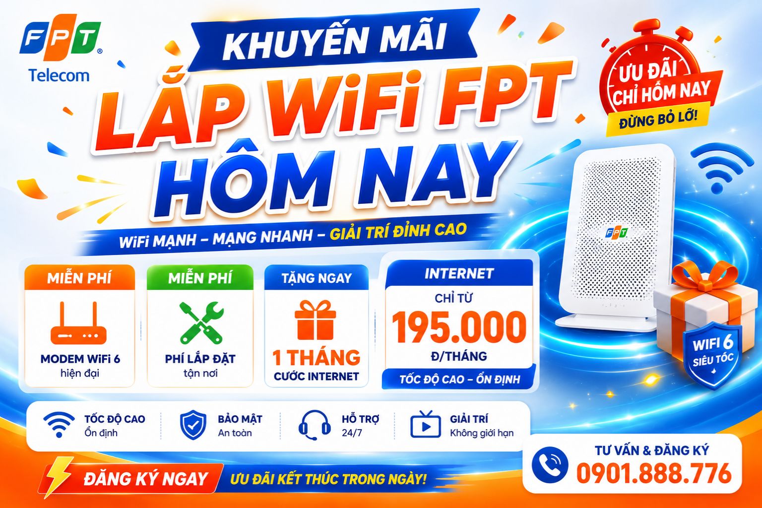 Khuyen Mai Lap Wifi Fpt Hom Nay