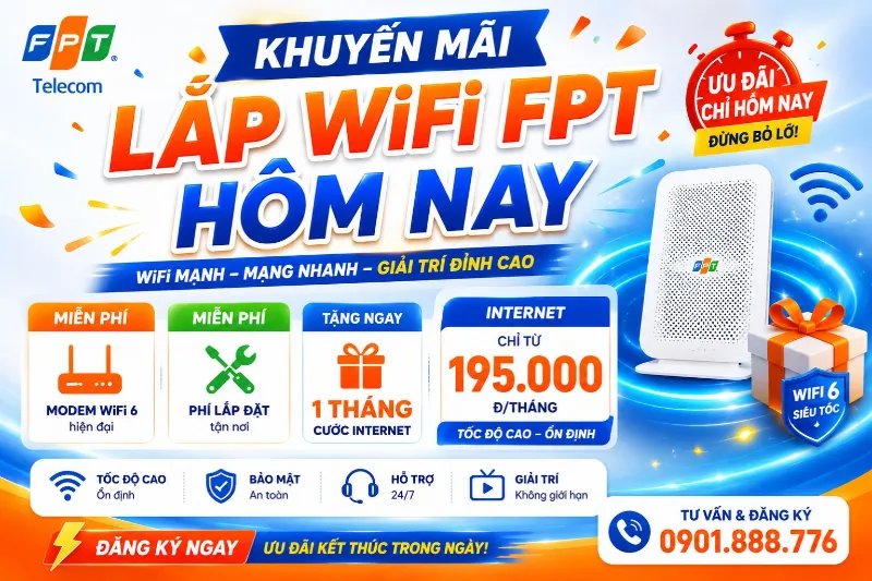 Khuyen Mai Lap Wifi Fpt Hom Nay
