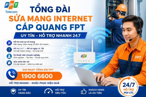 Tong Dai Sua Mang Internet Cap Quang Fpt